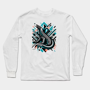 Abstract Animal Komodo Dragon 1 Long Sleeve T-Shirt